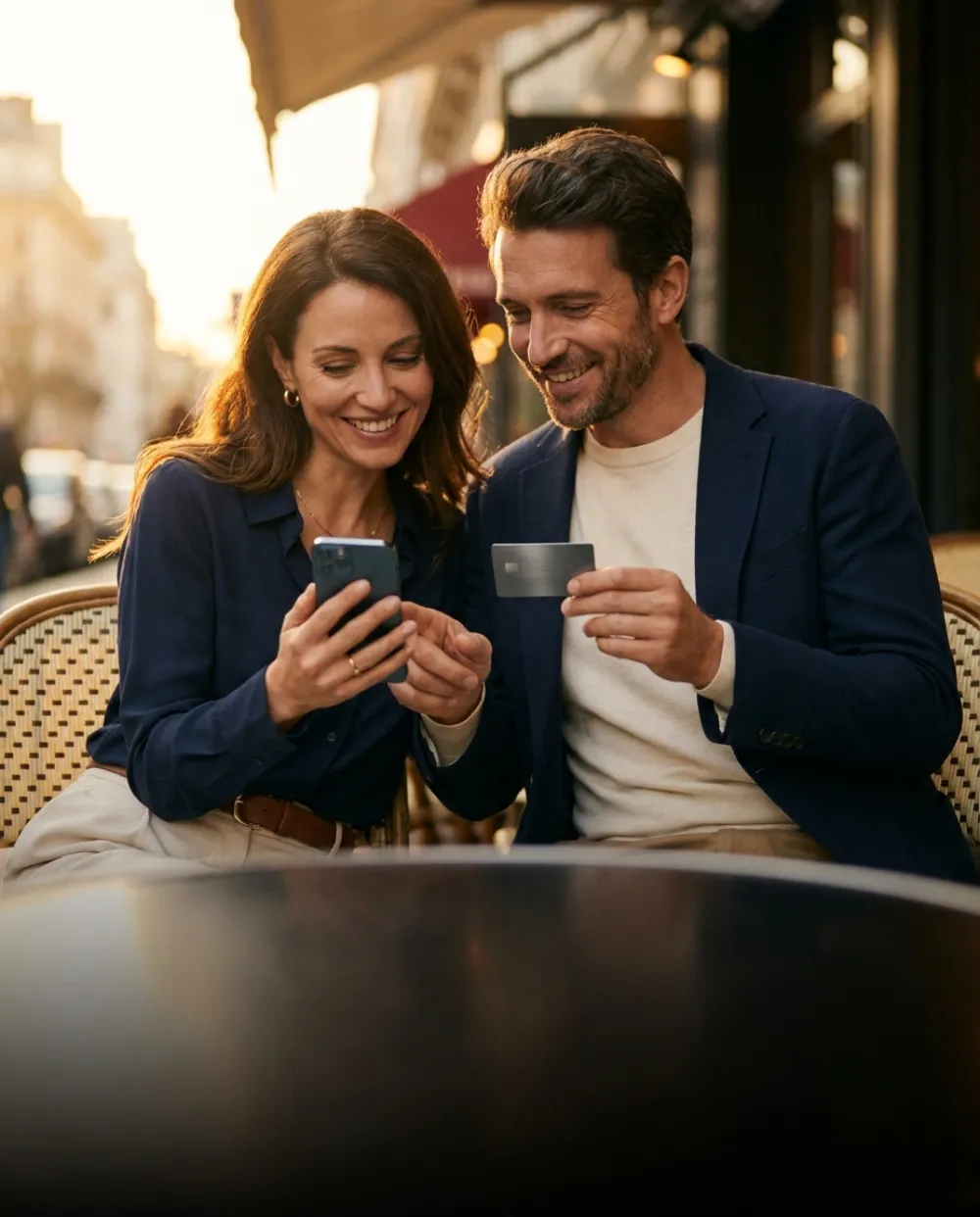 Parrainage American Express 2026 : couple découvrant l'offre de parrainage Amex